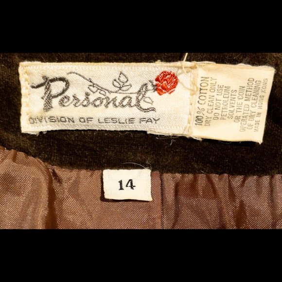 ▪️VTG▪️LESLIE FAY▪️1960's 1970's Velvet Jacket - Picture 6 of 8